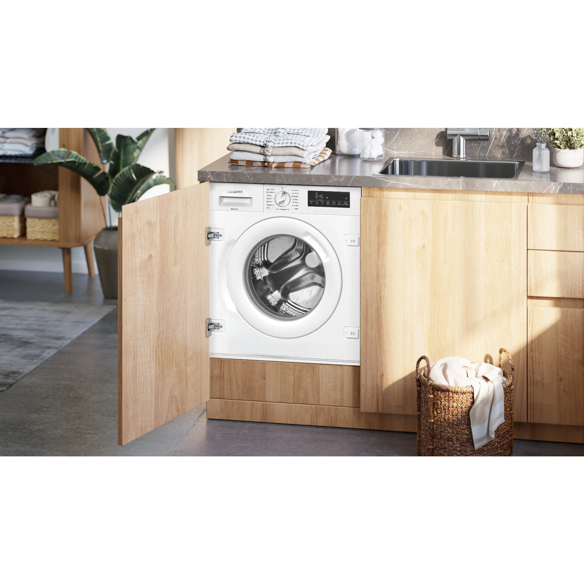 Стиральная машина встраиваемая Siemens WI14W443, белый в TehnoAdept