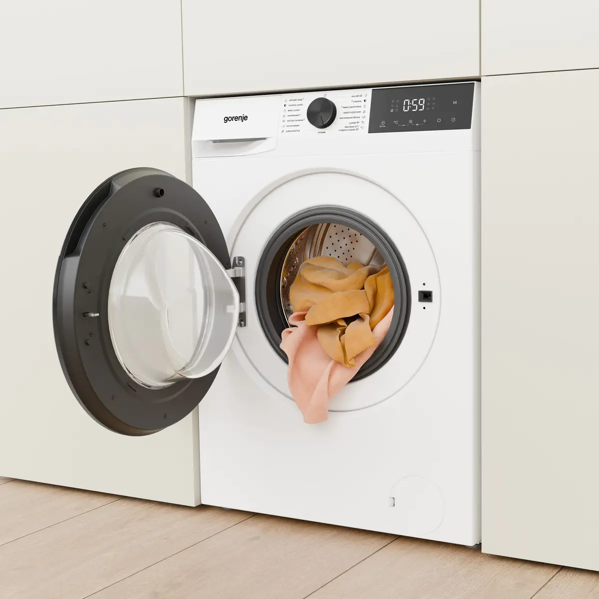 Стирально-сушильная машина Gorenje WDG2P854A3C2/C, белый в TehnoAdept