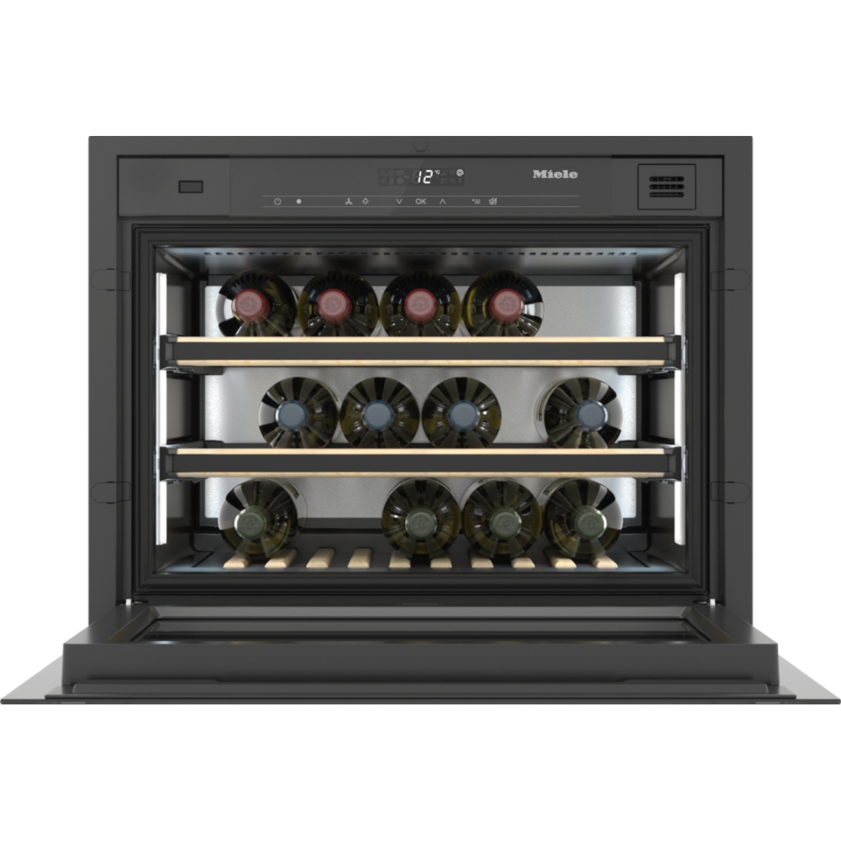 Винный шкаф встраиваемый Miele KWT 7112 iG OBSW Obsidian Black/Glass, черный обсидиан/стекло в TehnoAdept