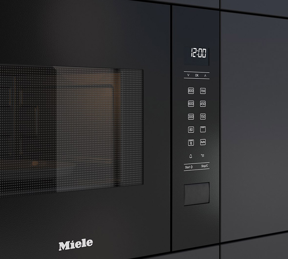 Микроволновая печь встраиваемая Miele M 2234 SC OBSW Obsidian Black, черный обсидиан в TehnoAdept
