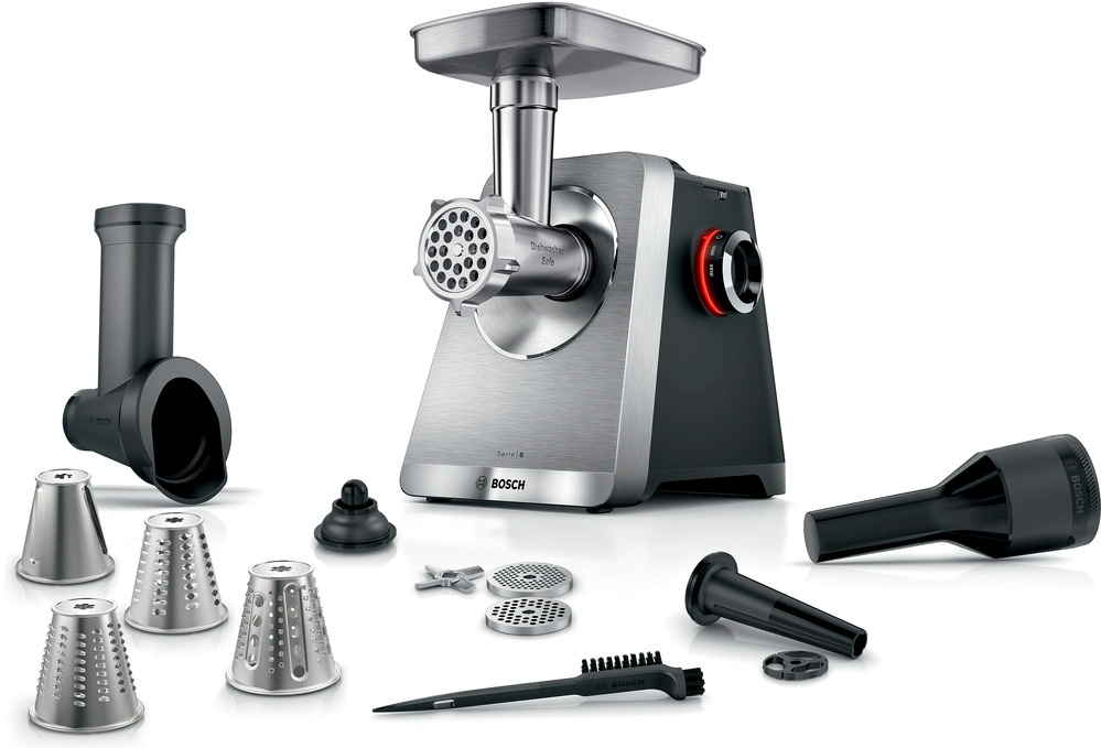 Мясорубка электрическая Bosch MFWS840M, черный в TehnoAdept