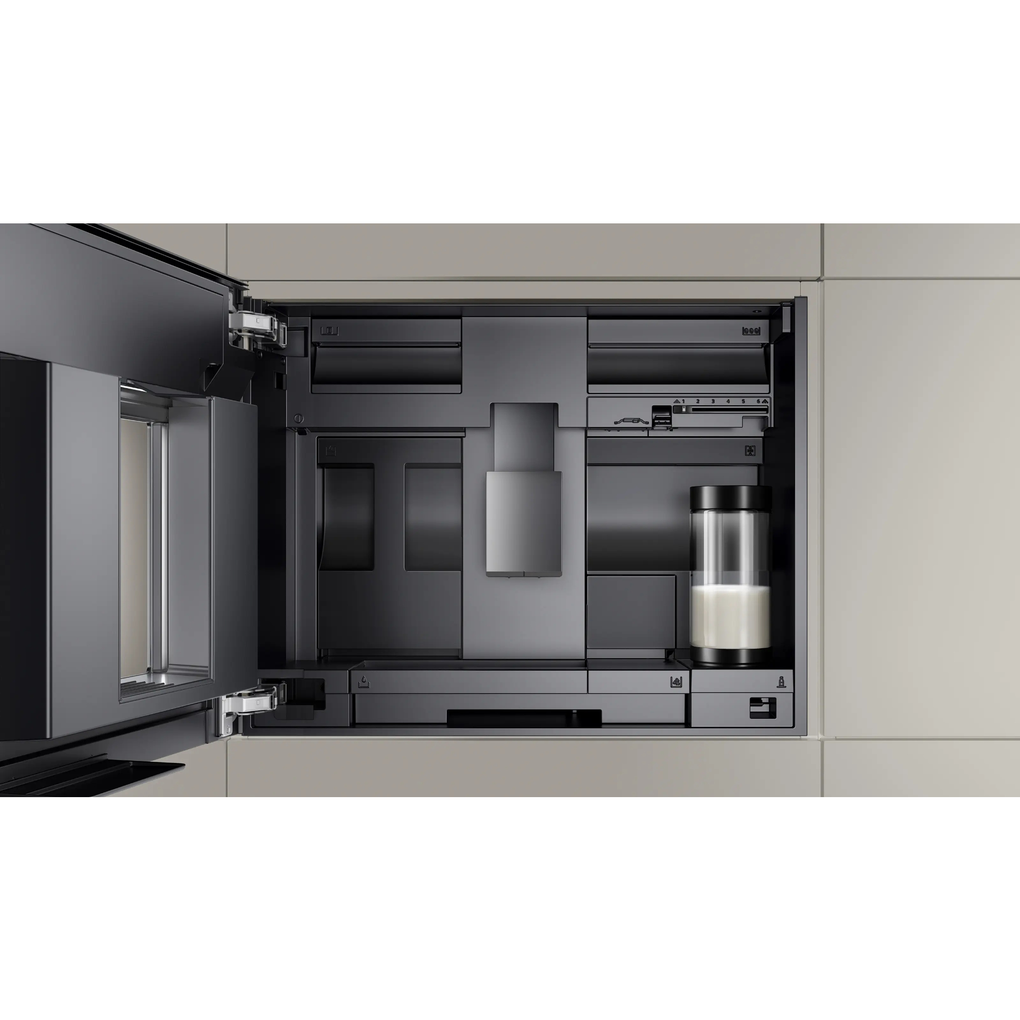 Кофемашина автоматическая встраиваемая Siemens CT718L1B0, черный в TehnoAdept