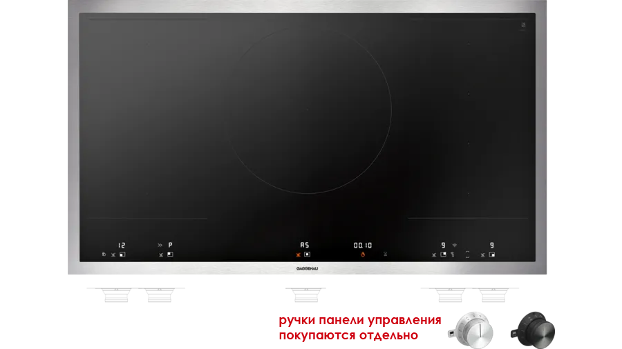 Варочная панель индукционная Gaggenau VI492115, черный/нержавеющая сталь в TehnoAdept