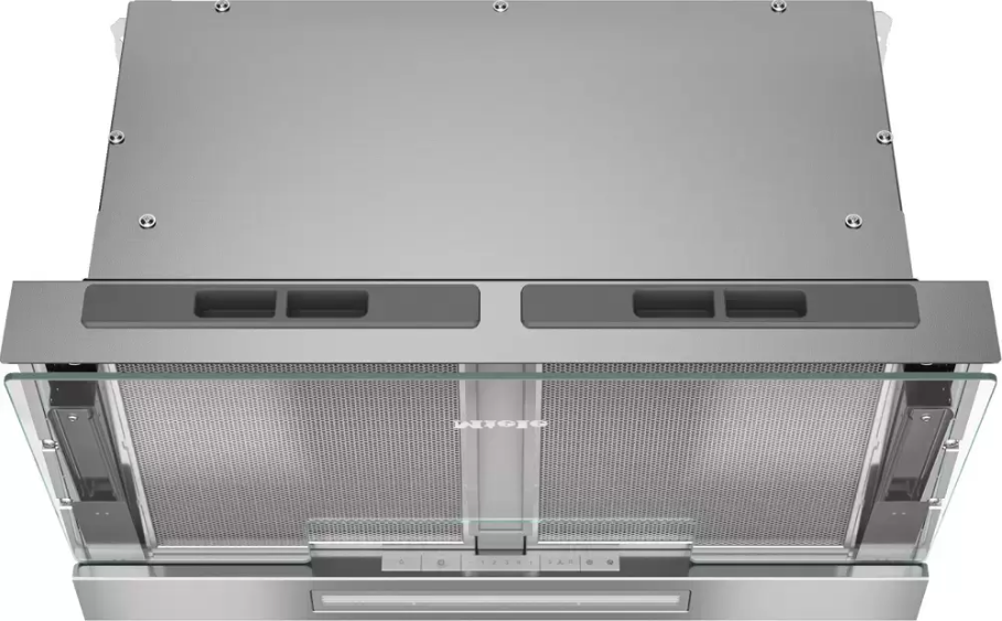 Вытяжка встраиваемая Miele DAS 4640 TRGL Transparent Glass, прозрачное стекло/нержавеющая сталь в TehnoAdept