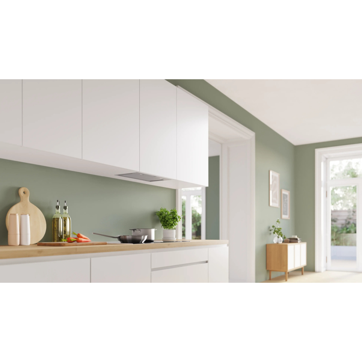 Вытяжка встраивамая Bosch DLN56AC50, нержавеющая сталь в TehnoAdept