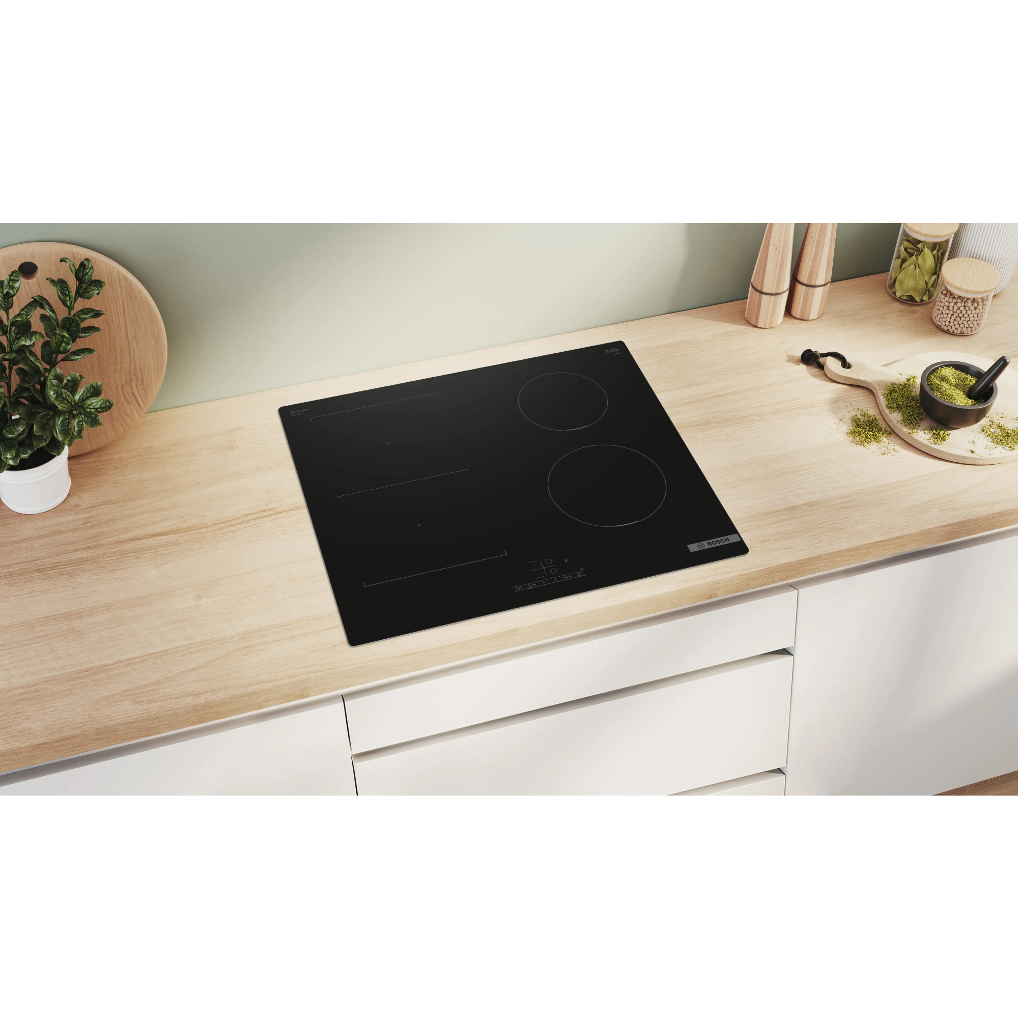 Варочная панель индукционная Bosch PVS611BB6E, черный в TehnoAdept