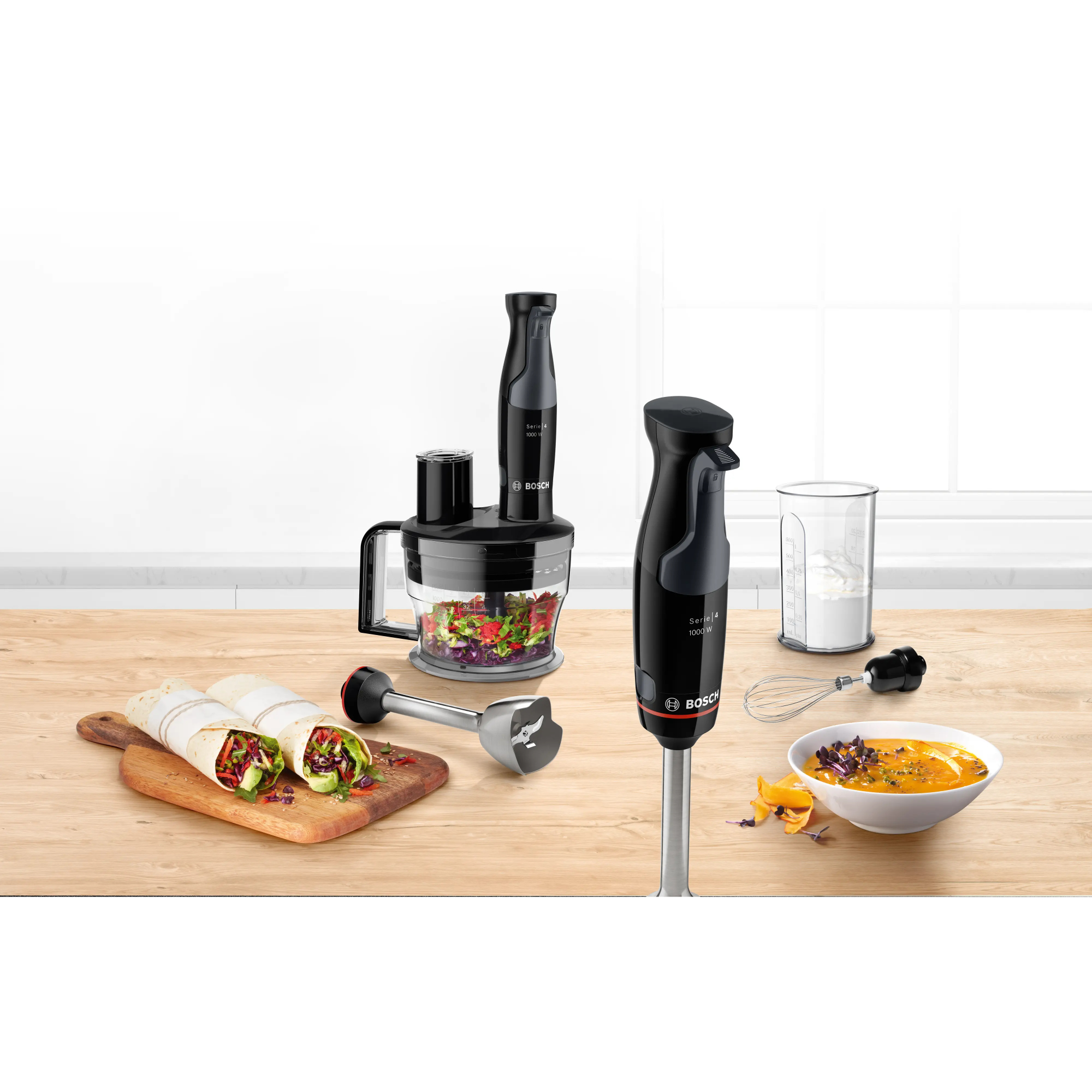 Блендер погружной Bosch MSM4B670, черный в TehnoAdept