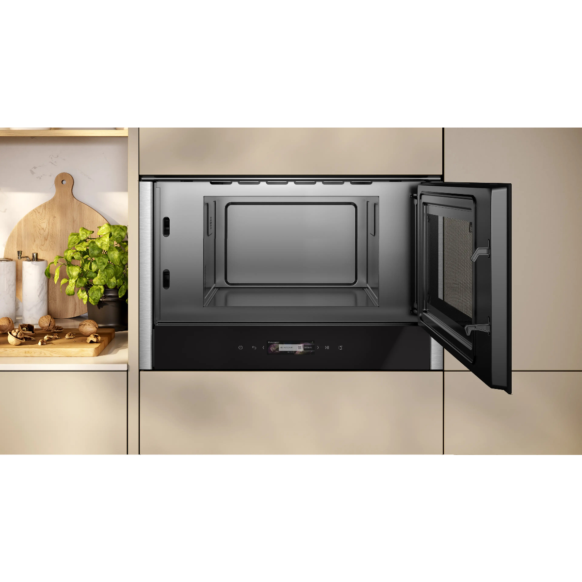 Микроволновая печь встраиваемая Neff NR4WR21N1, черный/нержавеющая сталь в TehnoAdept