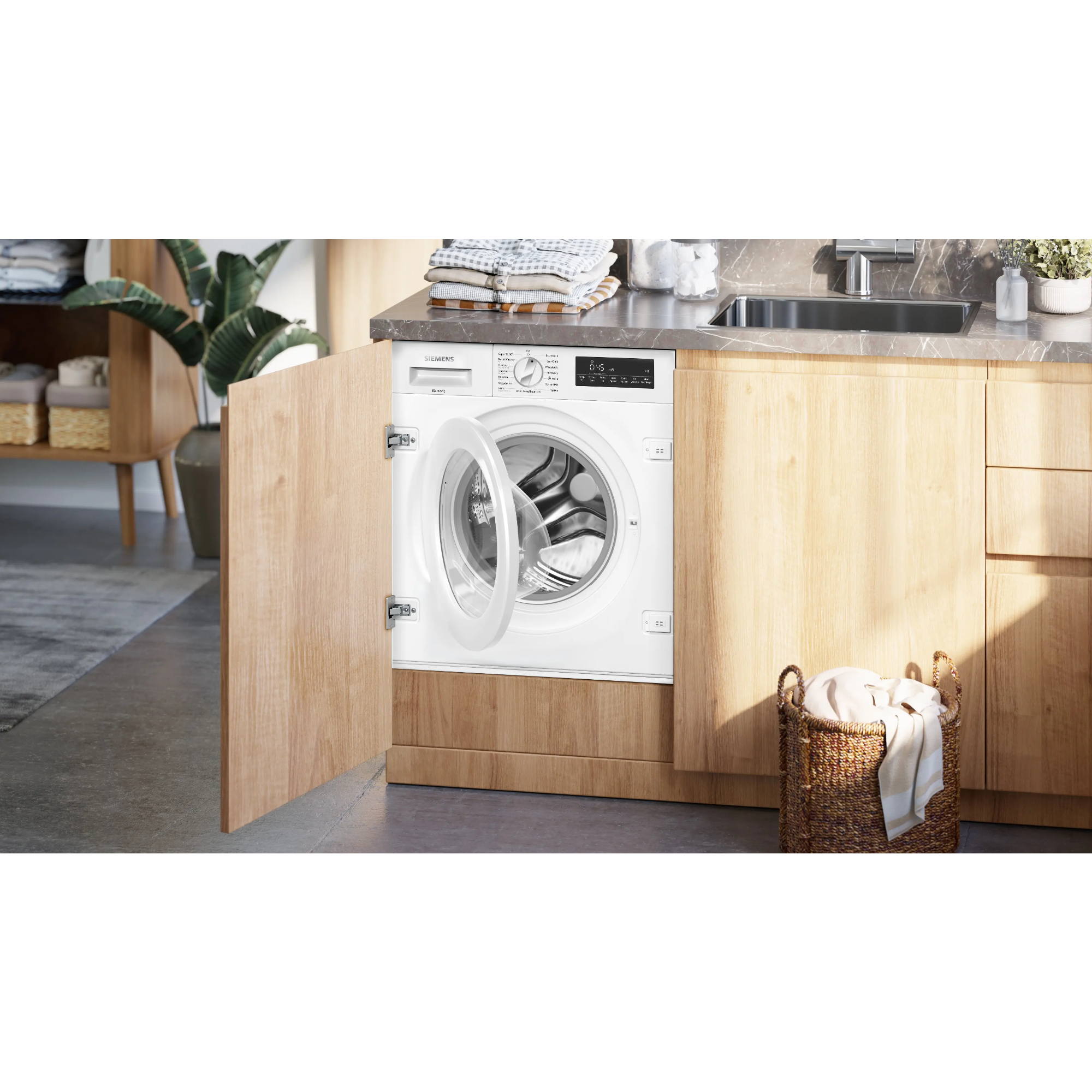 Стиральная машина встраиваемая Siemens WI14W443, белый в TehnoAdept