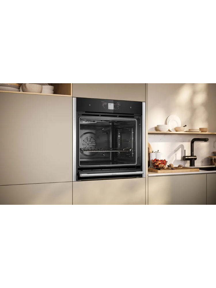 Духовой шкаф электрический Neff B64VT73N0, черный/нержавеющая сталь в TehnoAdept