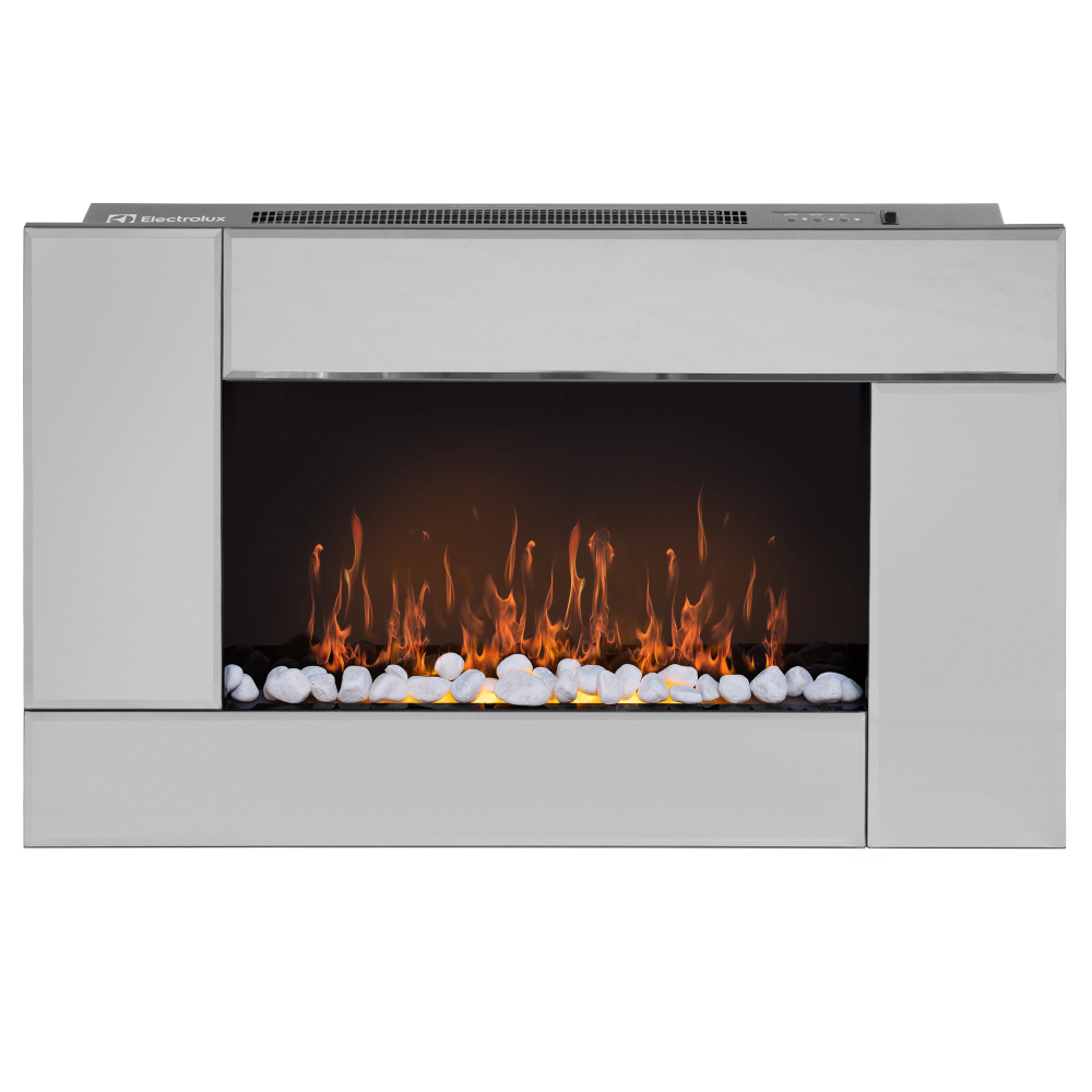 Камин электрический Electrolux EFP/W-2000S, серебристый в TehnoAdept