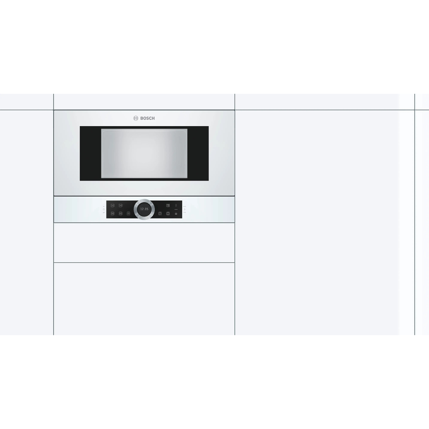 Микроволновая печь встраиваемая Bosch BFL634GW1, белый в TehnoAdept