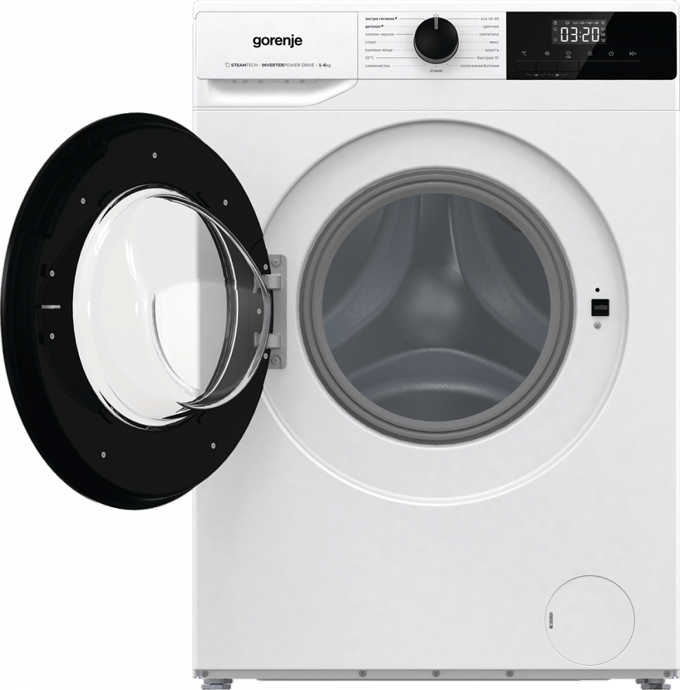 Стиральная машина Gorenje W1NHPI60SCSIRV, белый в TehnoAdept