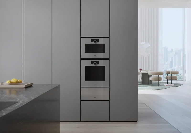 Духовой шкаф электрический с СВЧ Gaggenau GM251130, серебристый в TehnoAdept