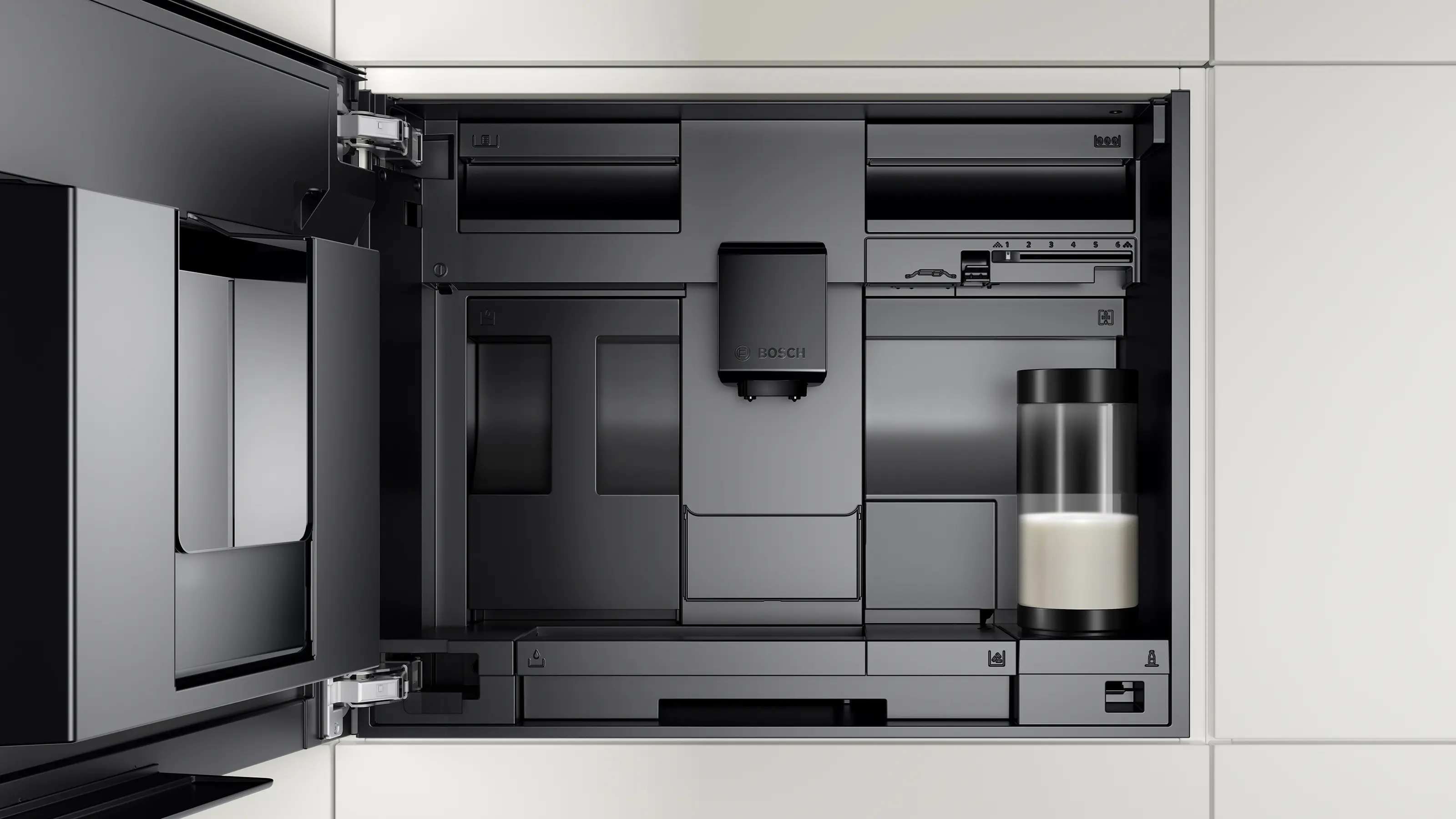 Кофемашина автоматическая встраиваемая Bosch CTL9181B0, черный в TehnoAdept