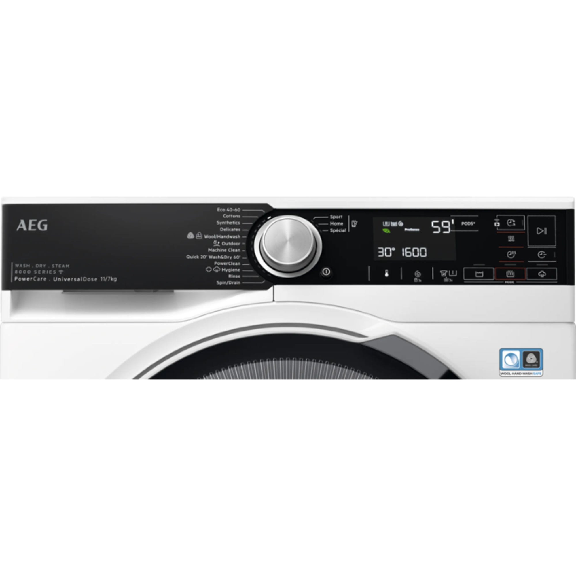 Стирально-сушильная машина AEG LWR85066OE, белый в TehnoAdept