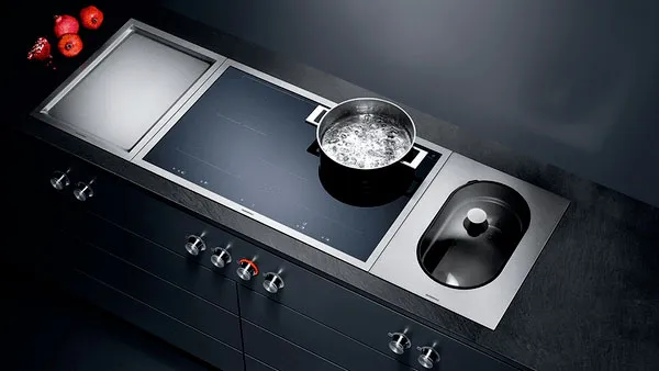 Варочная панель индукционная Gaggenau VI482115, черный/нержавеющая сталь в TehnoAdept