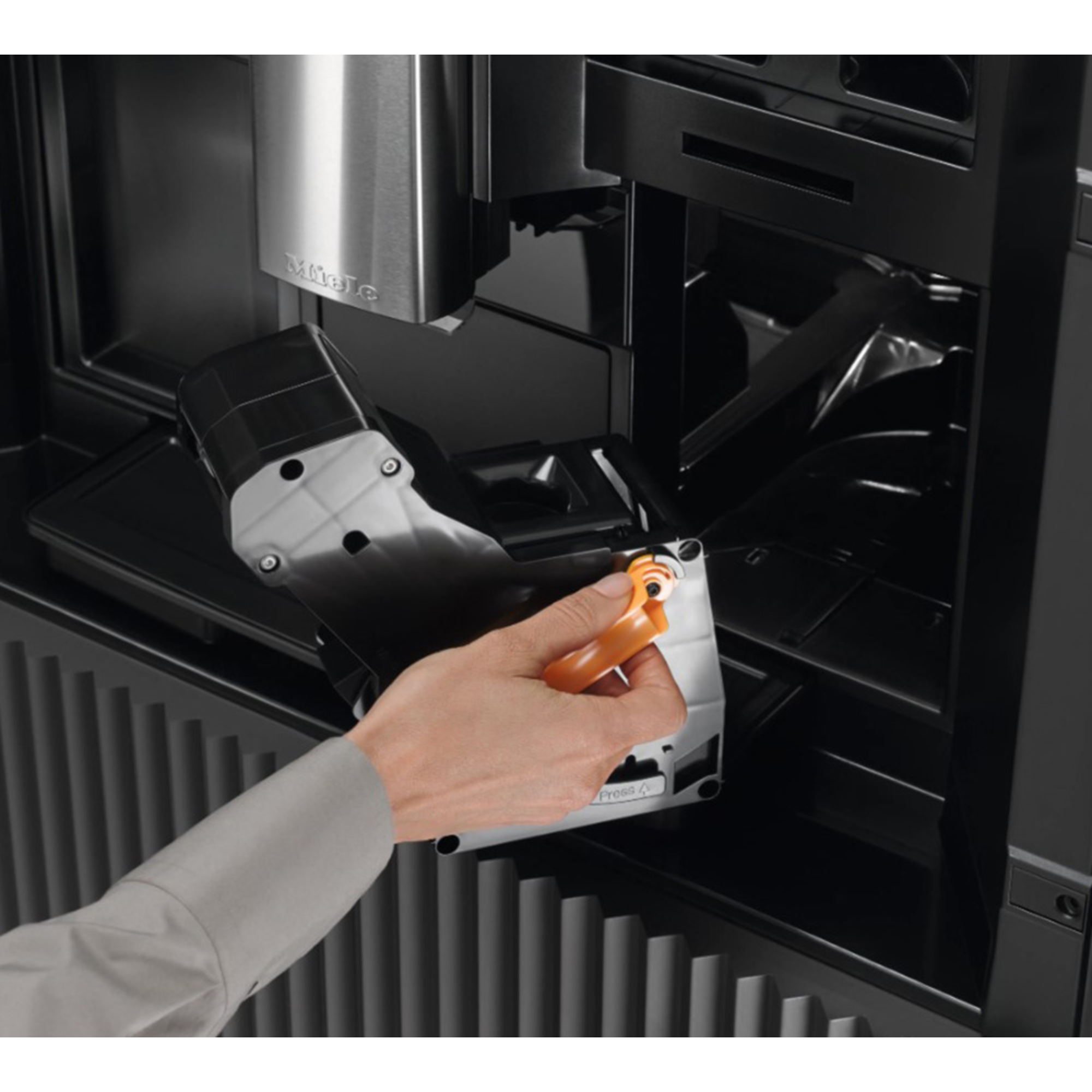Кофемашина автоматическая встраиваемая Miele CVA 7440 OBSW Obsidian Black, черный обсидиан в TehnoAdept