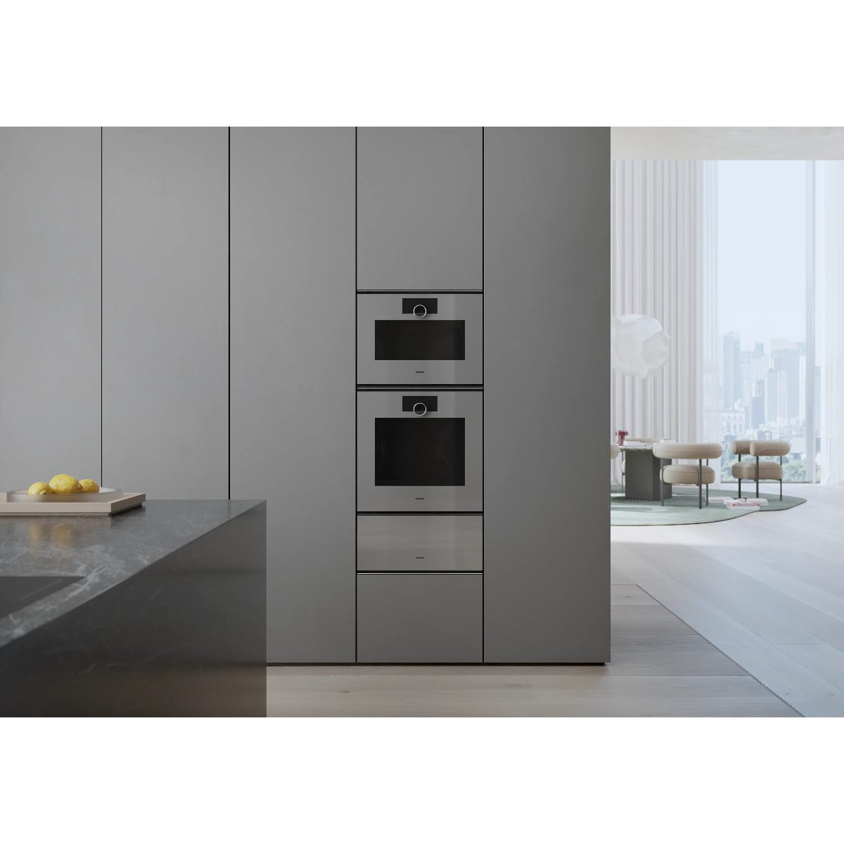 Духовой шкаф электрический Gaggenau GO251130, серебристый в TehnoAdept