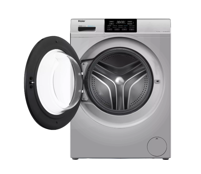 Стиральная машина Haier HW70-BP12919S, серебристый в TehnoAdept