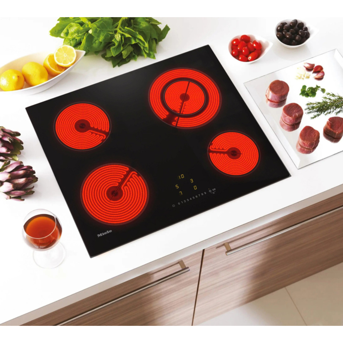 Варочная панель электрическая Miele KM 6520 FL, черный в TehnoAdept