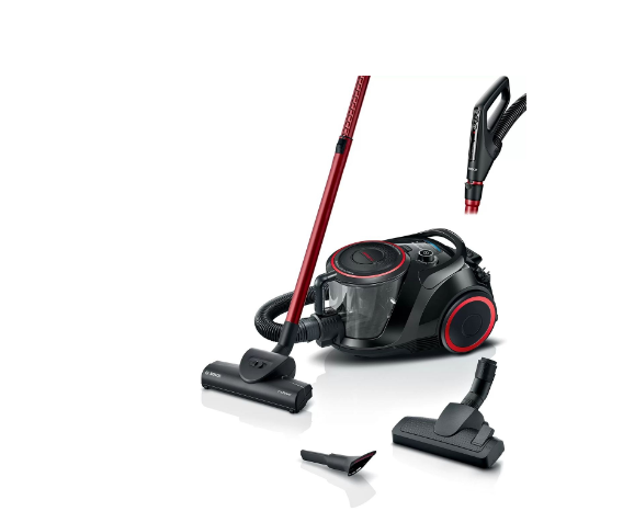 Пылесос Bosch BGS41POW1, черный/красный в TehnoAdept