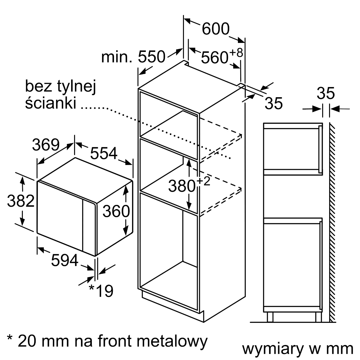 Микроволновая печь встраиваемая Bosch BEL554MB0, черный в TehnoAdept