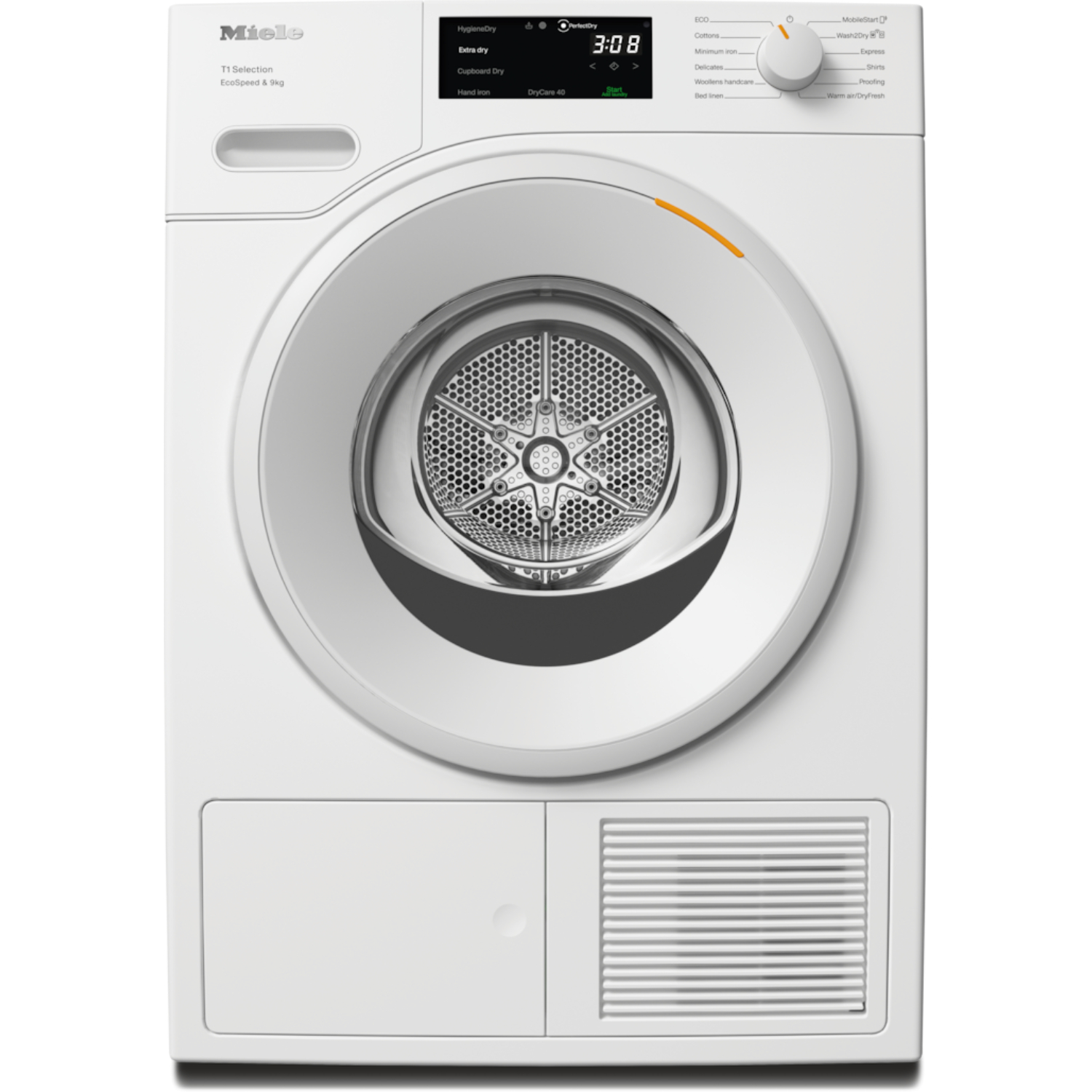 Сушильная машина Miele TSD643WP EcoSpeed&9kg LOWE Lotus White, белый лотос в TehnoAdept