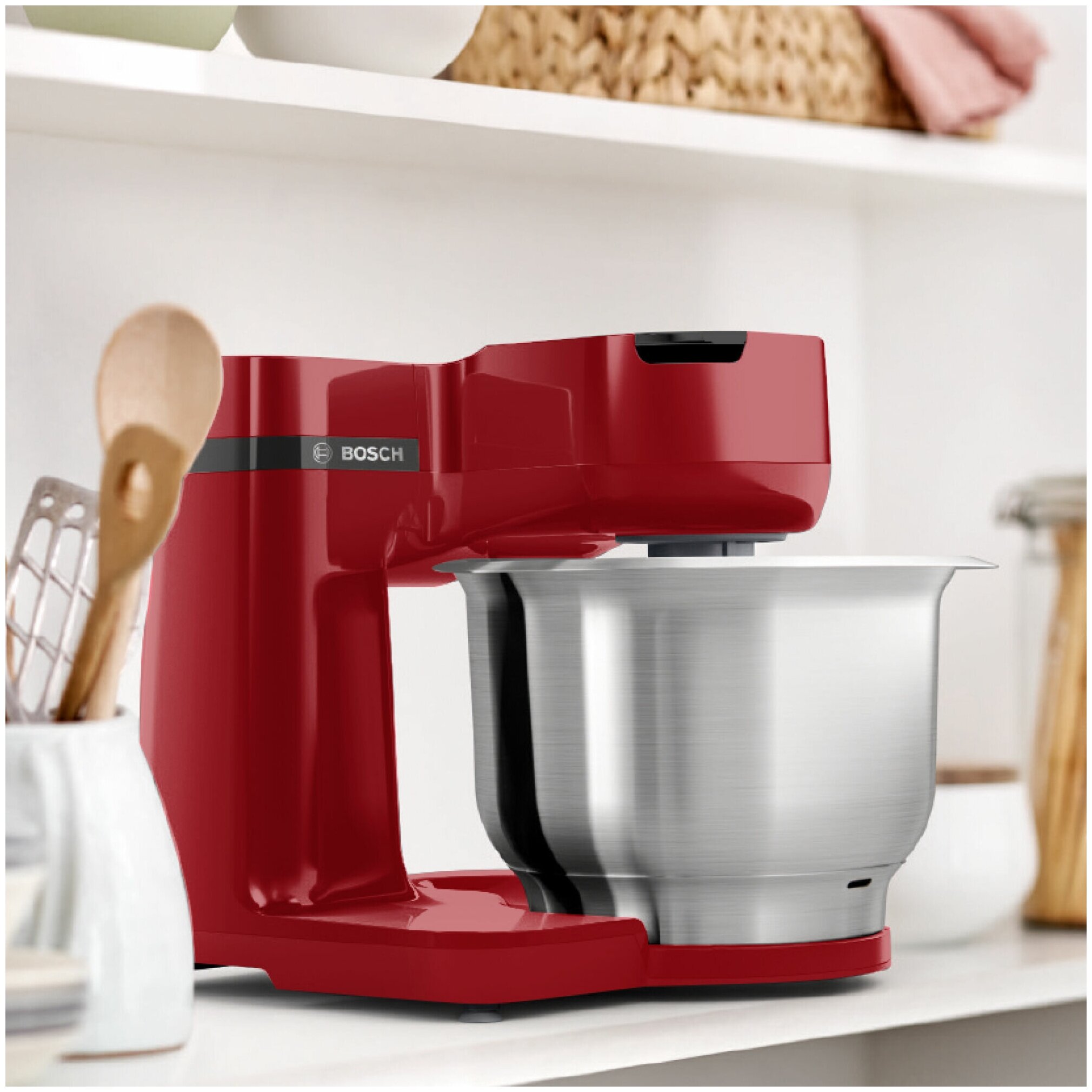Комбайн кухонный Bosch MUMS2ER01 красный в TehnoAdept