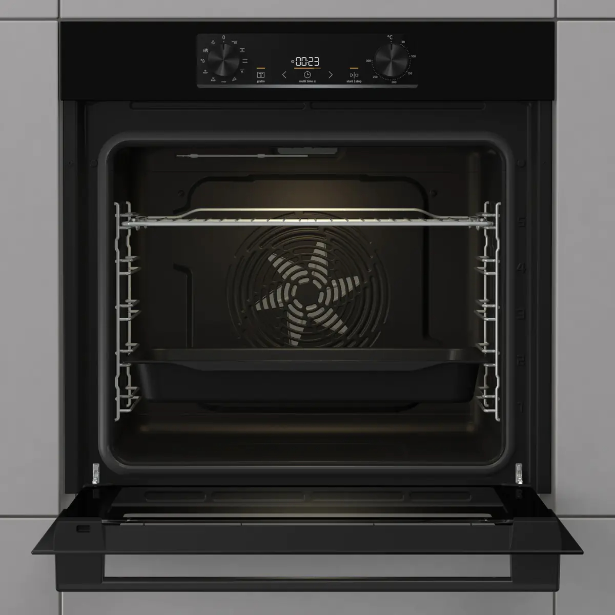 Духовой шкаф электрический Gorenje BO6735E02BKOT, черный в TehnoAdept