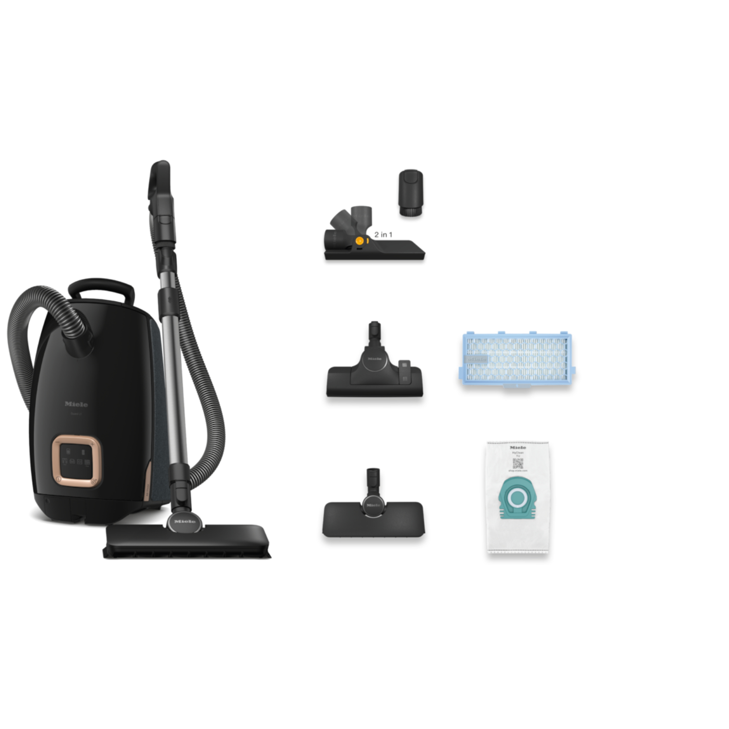 Пылесос Miele Guard L1 AllFloor OBSW Obsidian Black, черный обсидиан в TehnoAdept