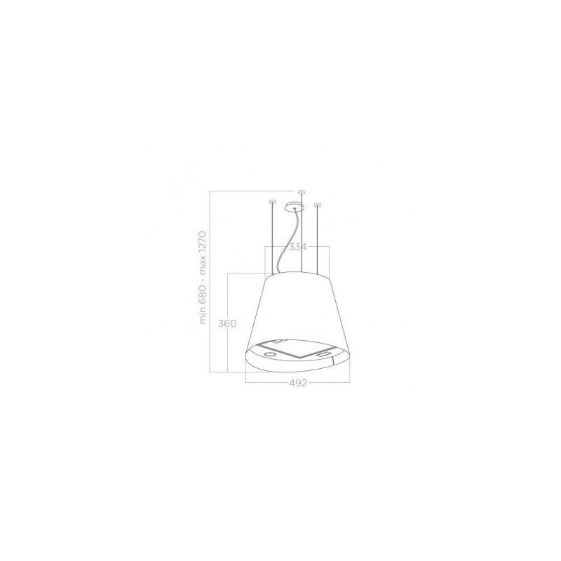 Вытяжка островная Elica JUNO S IX/F/50 (PRF0170291), нержавеющая сталь в TehnoAdept