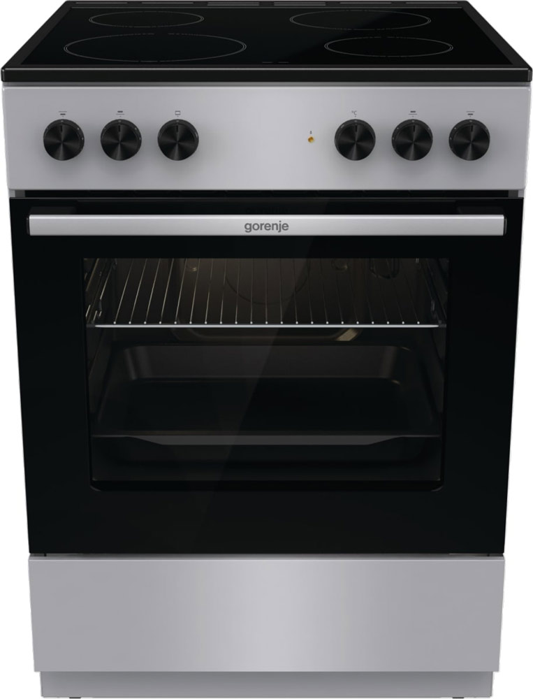 Плита электрическая Gorenje GEC6A11SG, серебристый в TehnoAdept