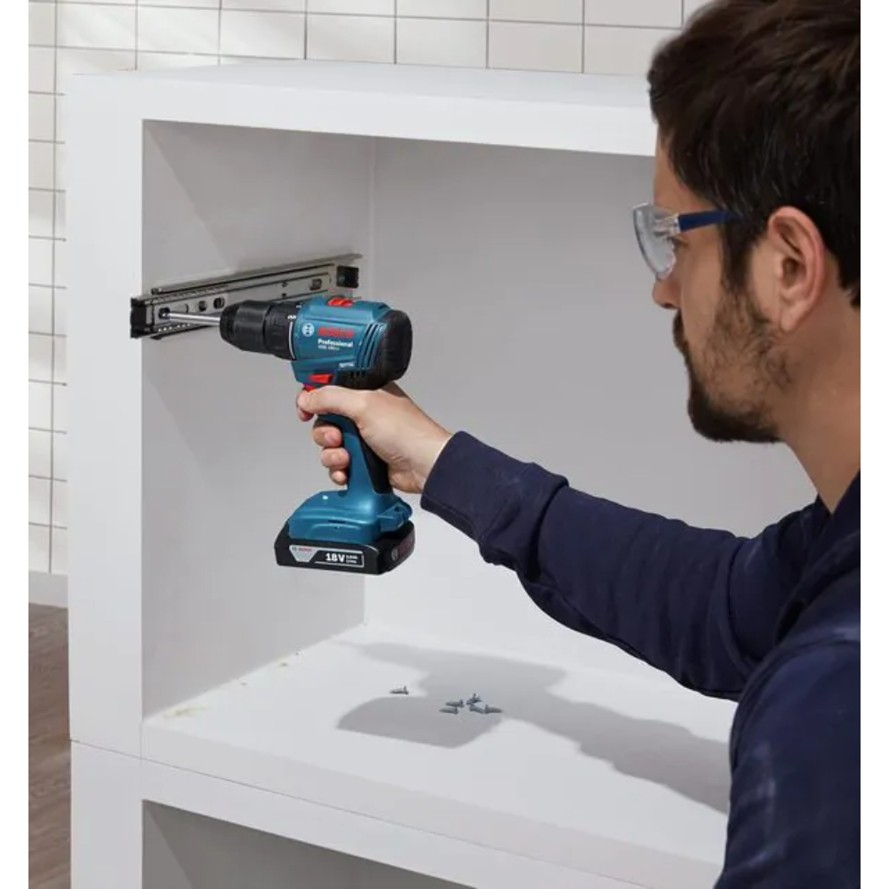 Дрель-шуруповерт аккумуляторная Bosch GSR 185-LI, арт. 06019K30F0 (кейс в комплекте) в TehnoAdept