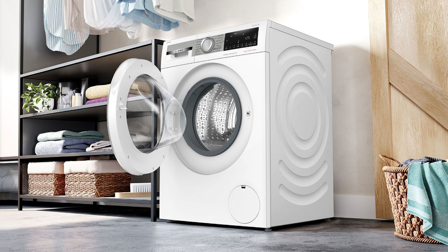 Стирально-сушильная машина Bosch WNG254A9BY, белый в TehnoAdept