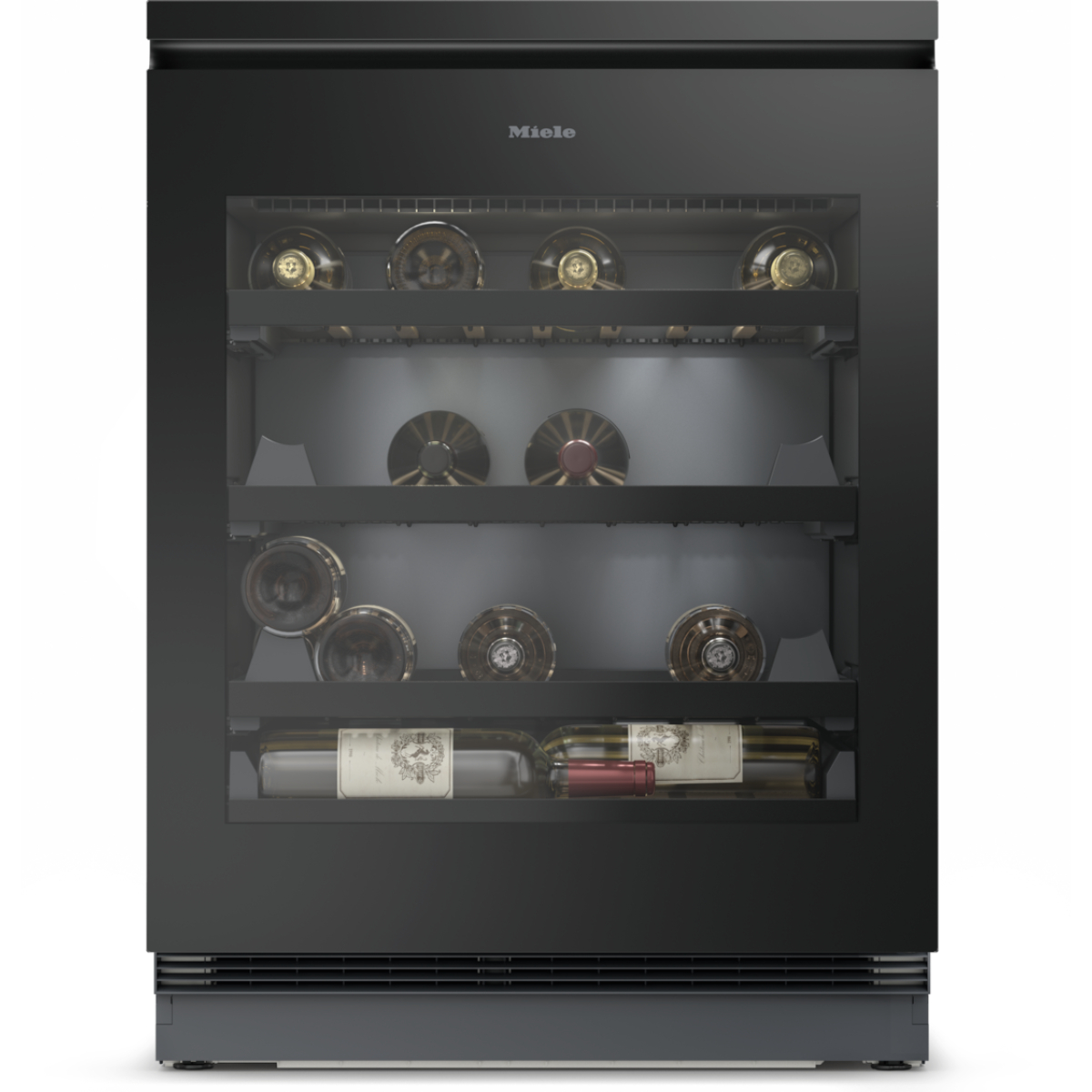 Винный шкаф встраиваемый Miele KWTUS 7054 F OBSW Obsidian Black/Glass, черный обсидиан/стекло в TehnoAdept