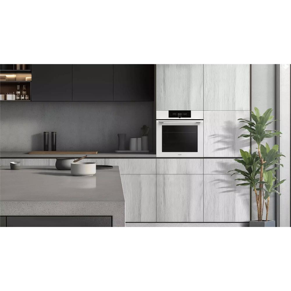 Духовой шкаф электрический Haier HOQ-F6QSN3WB, белый в TehnoAdept