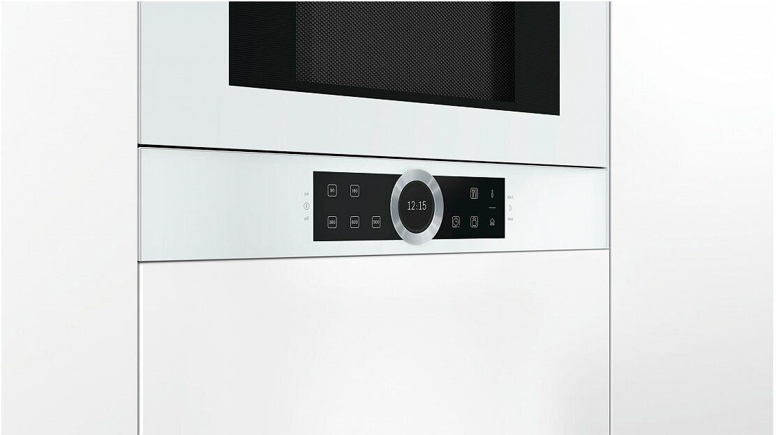 Микроволновая печь встраиваемая Bosch BFR634GW1, белый в TehnoAdept