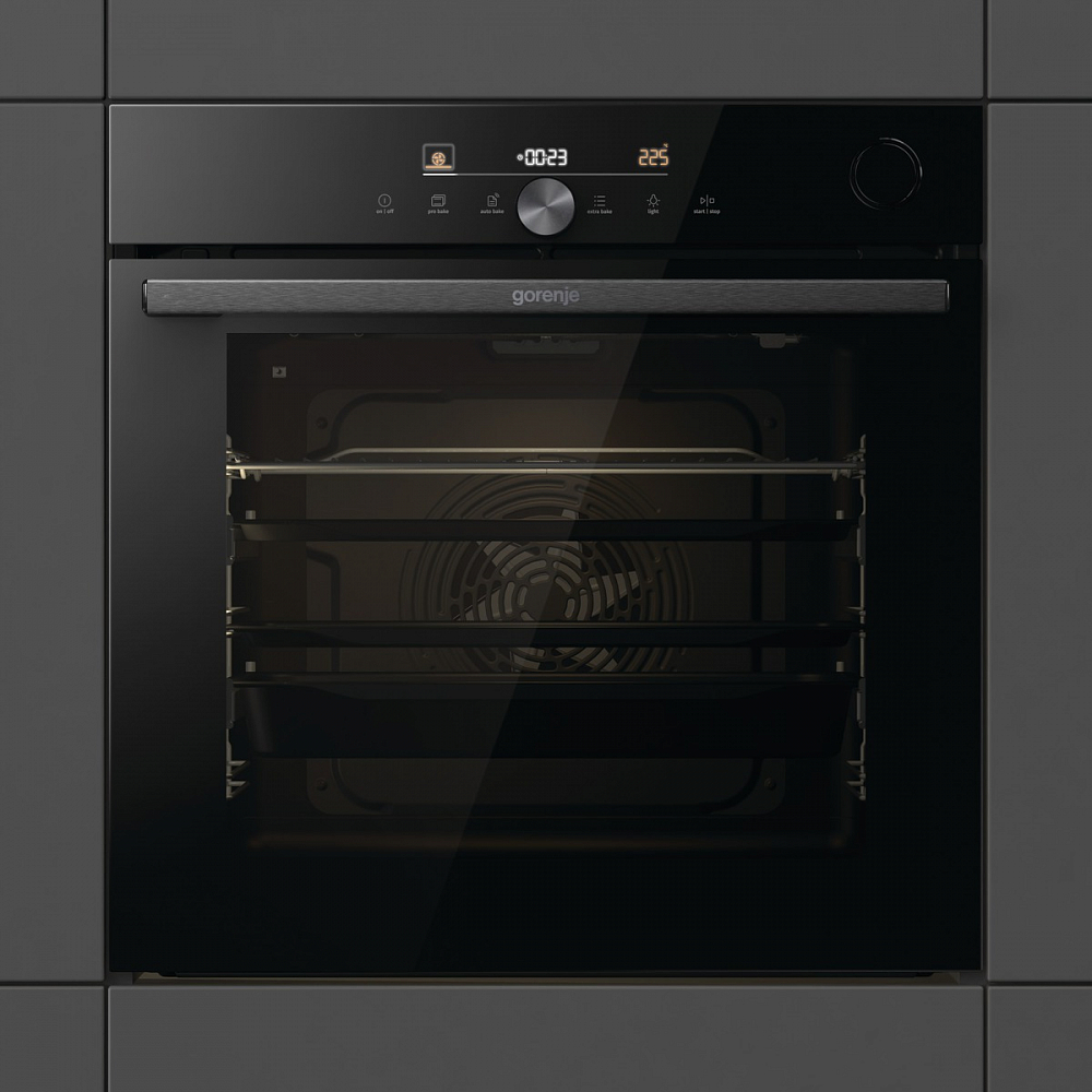 Духовой шкаф электрический Gorenje BSA6747DGWI, черный в TehnoAdept