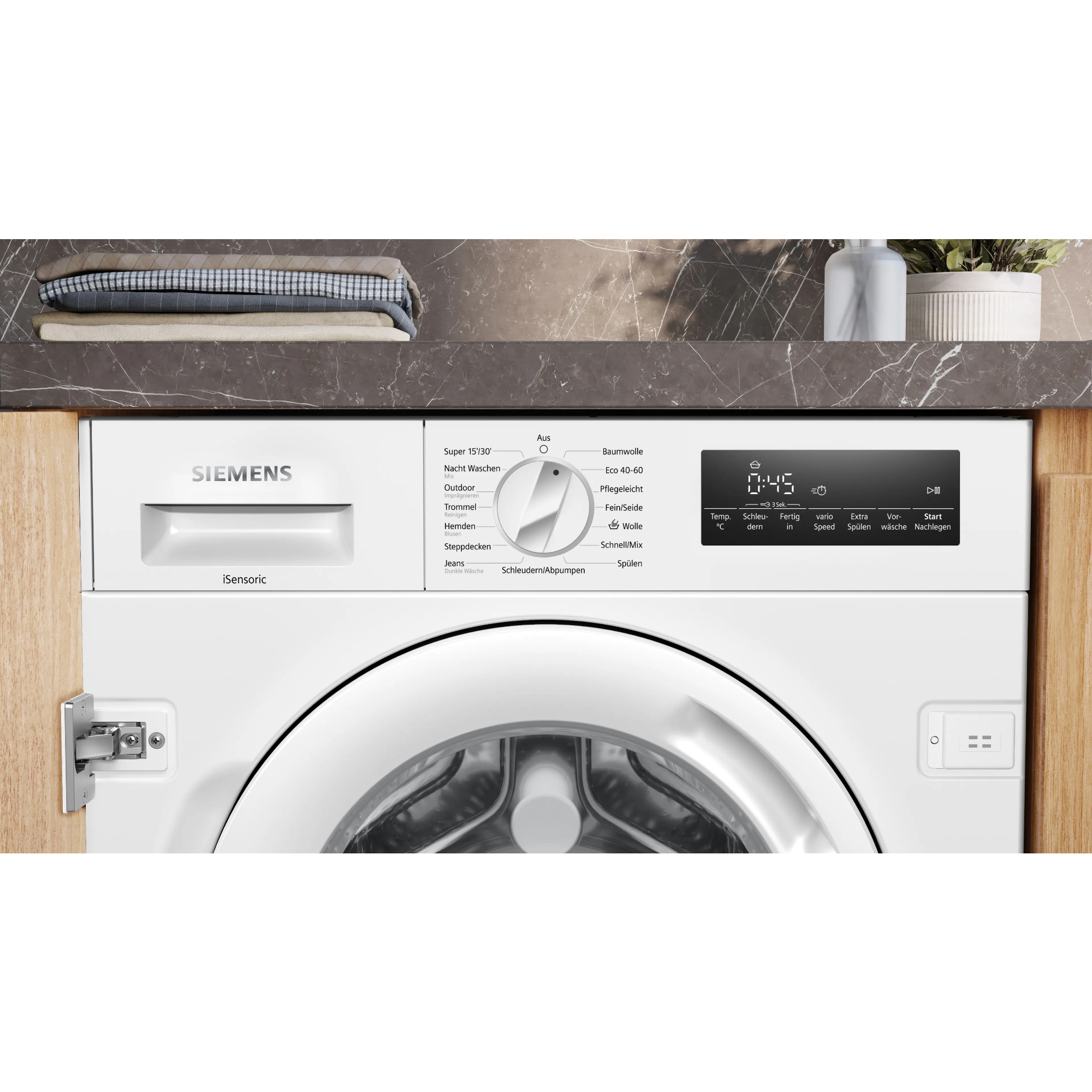 Стиральная машина встраиваемая Siemens WI14W443, белый в TehnoAdept