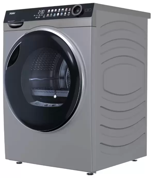 Стирально-сушильная машина Haier 378S (HW100-BD14378S + HD100-A2378S + CKS-1),серебристый в TehnoAdept