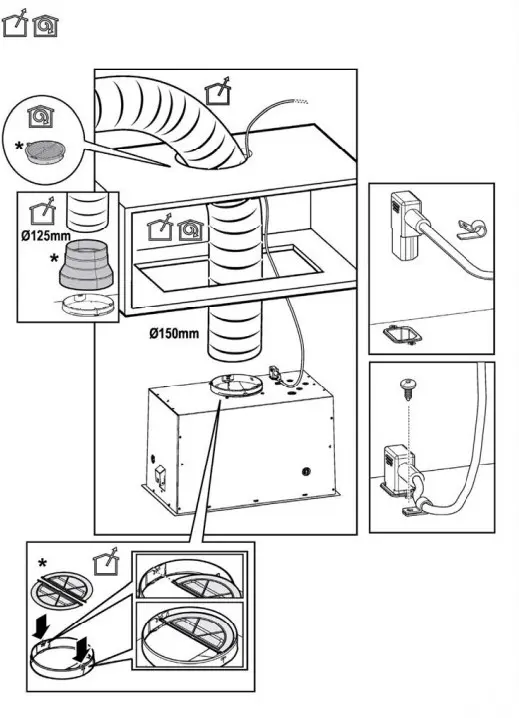 Вытяжка встраиваемая Elica Lane SENSOR @ BL MAT/A/52 (PRF0188472A), черный в TehnoAdept