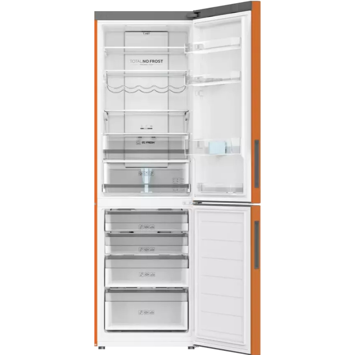 Холодильник Haier C2F636CORGU1, оранжевый в TehnoAdept