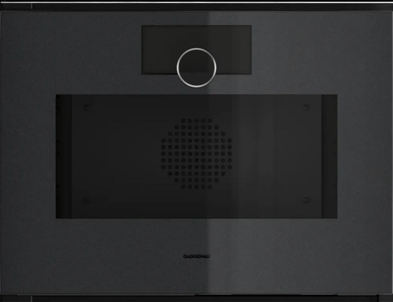 Духовой шкаф электрический с СВЧ Gaggenau GM250100, черный в TehnoAdept