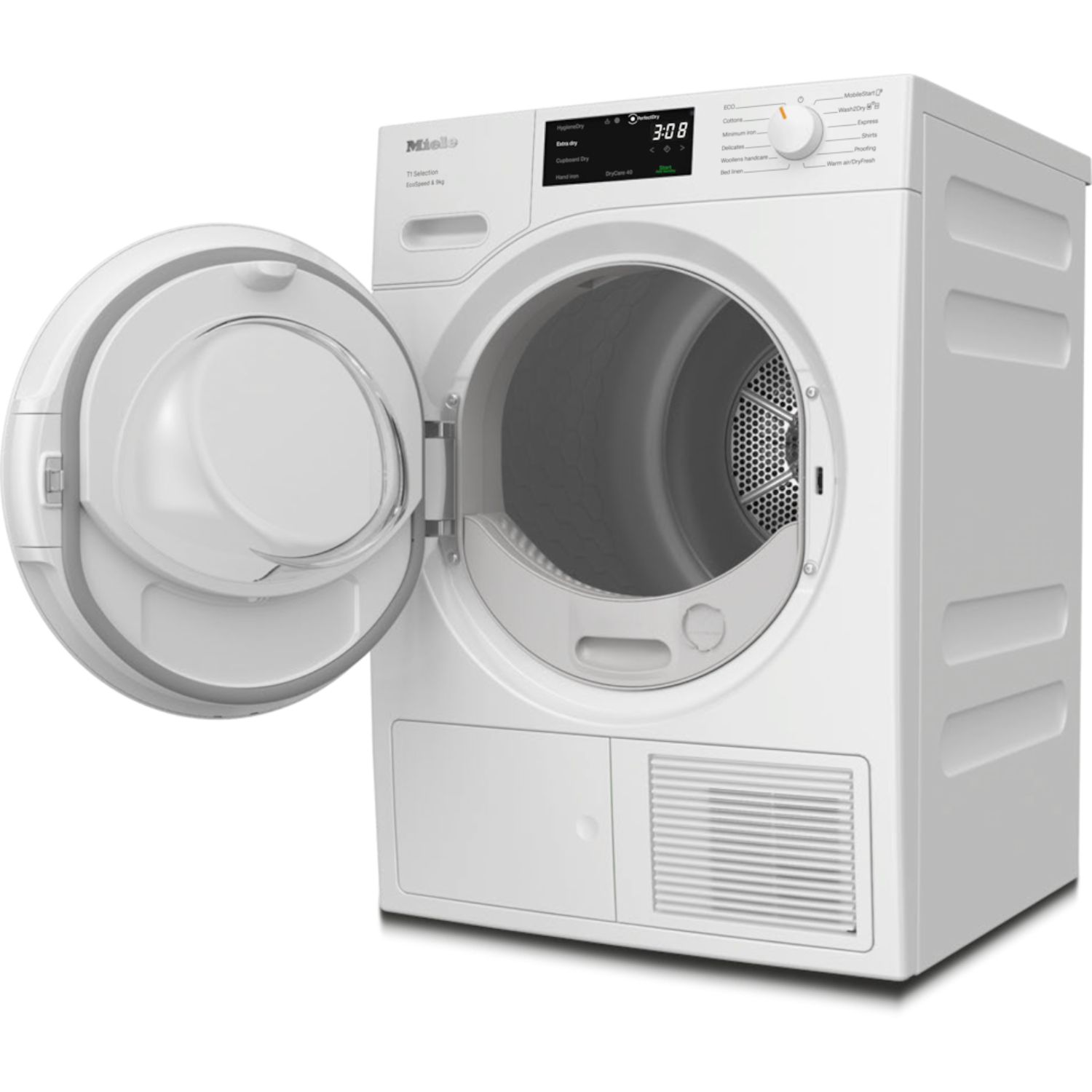 Сушильная машина Miele TSD643WP EcoSpeed&9kg LOWE Lotus White, белый лотос в TehnoAdept
