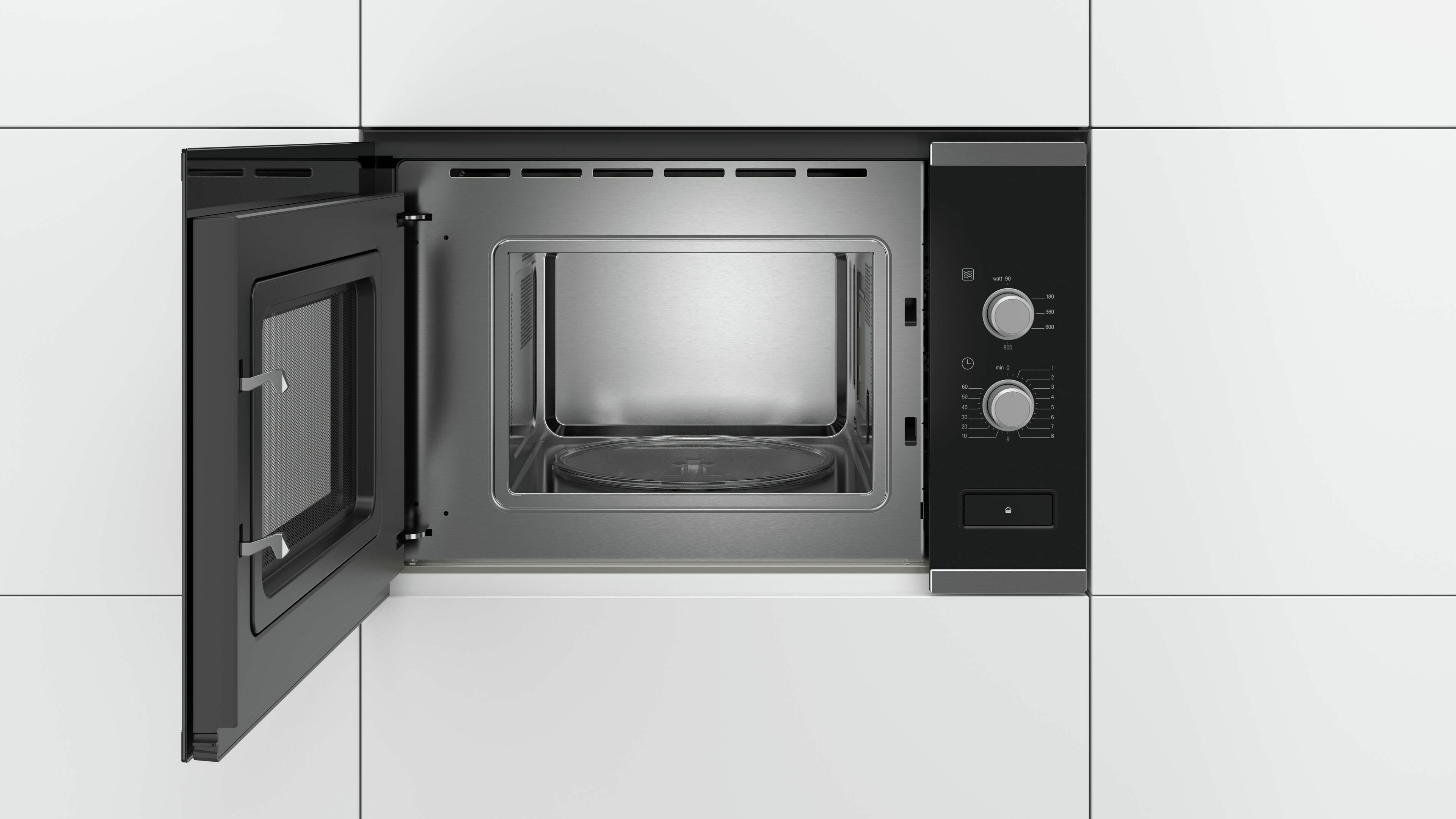 Микроволновая печь встраиваемая Bosch BFL520MS0, черный/нержавеющая сталь в TehnoAdept