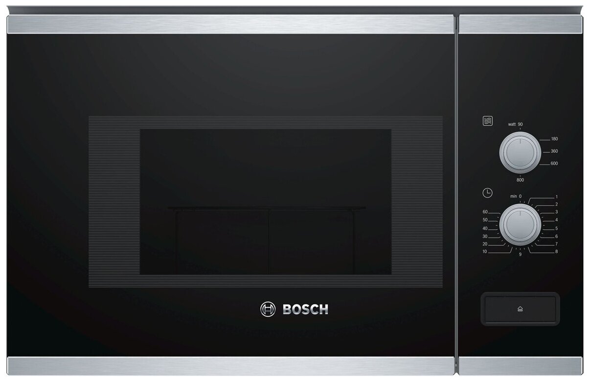 Микроволновая печь встраиваемая Bosch BFL520MS0, черный/нержавеющая сталь в TehnoAdept