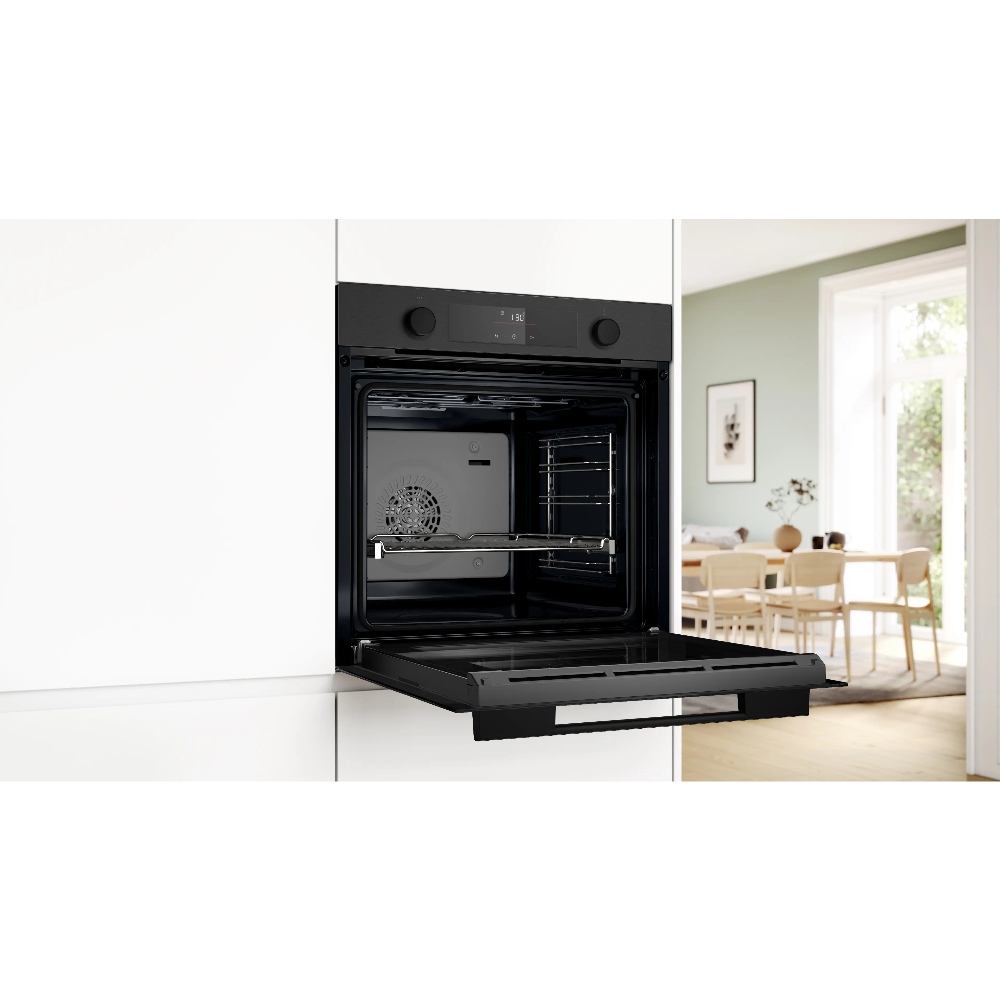 Духовой шкаф электрический Bosch HUA736EG0T, черная нержавеющая сталь в TehnoAdept