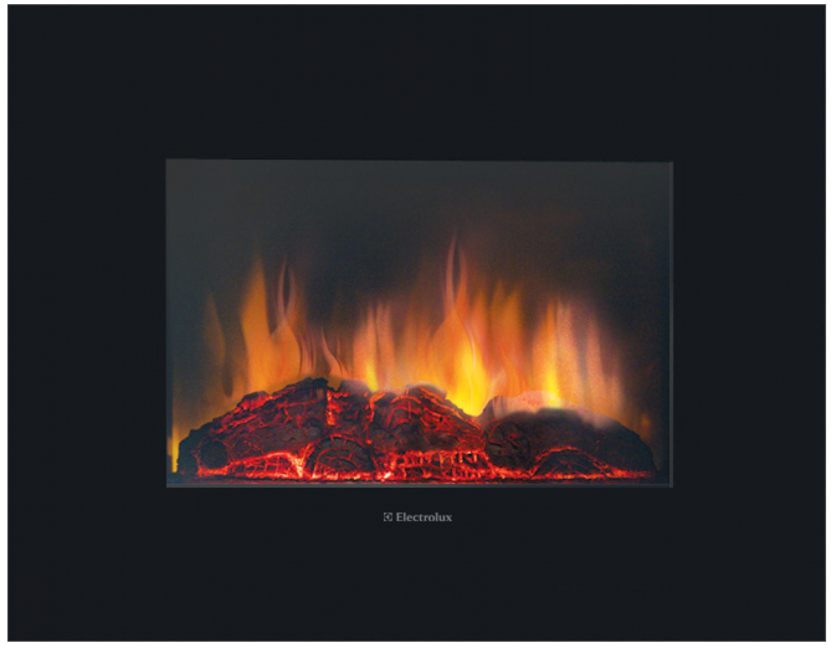 Камин электрический Electrolux EFP/W-1100ULS, черный в TehnoAdept