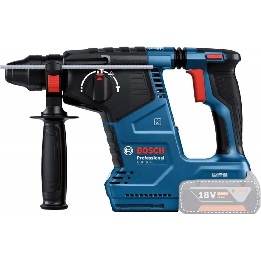 Перфоратор аккумуляторный BOSCH GBH 187-LI (без АКБ и ЗУ) в TehnoAdept
